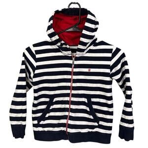 Carolina Herrera Kids Full Zip Hoodie Size 6 Blue White Red Preppy Kids Designer